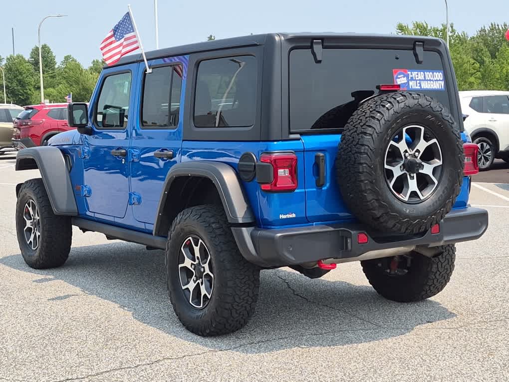 2022 Jeep Wrangler Unlimited Rubicon - Hydro Blue Pearlcoat exterior view 4