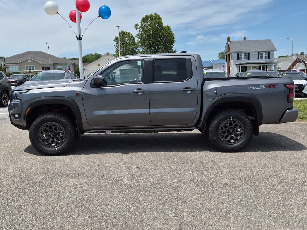 2026 Nissan Frontier PRO-4X w/R Package - Gun Metallic exterior view 7
