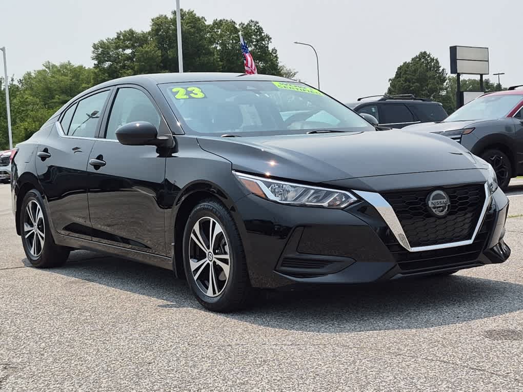 2023 Nissan Sentra SV - Super Black exterior view 2