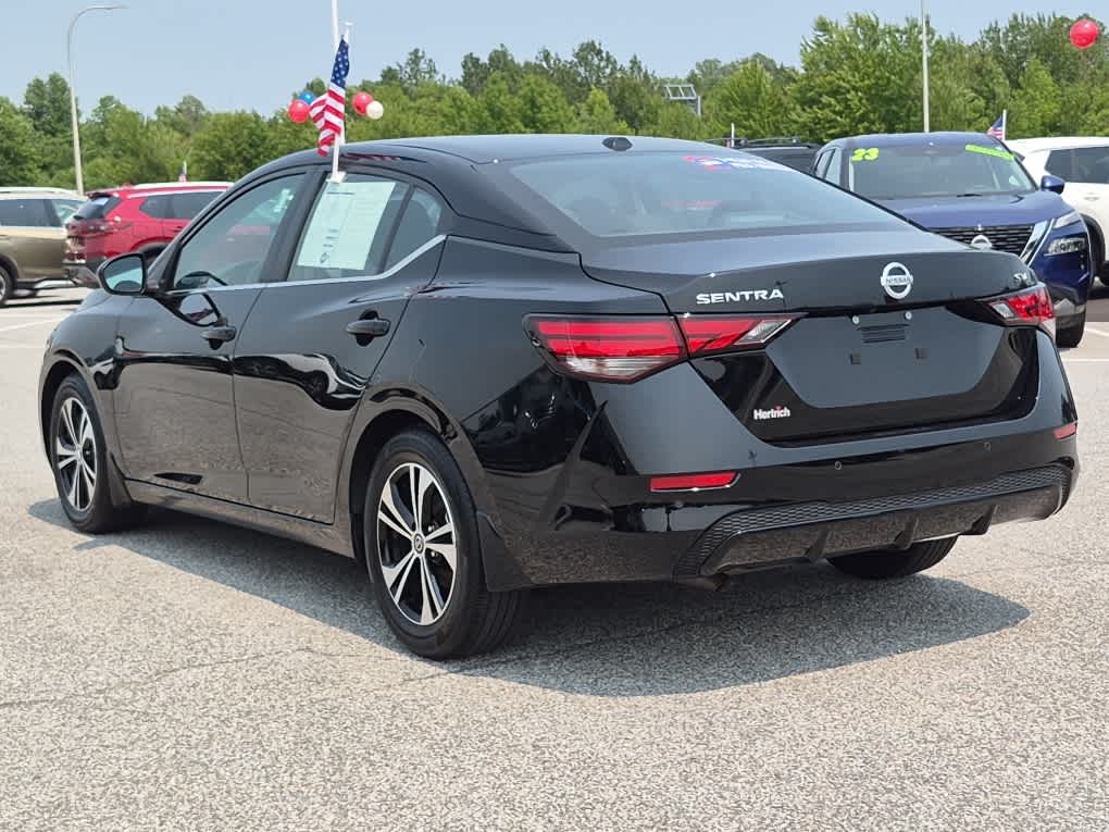 2023 Nissan Sentra SV - Super Black exterior view 4