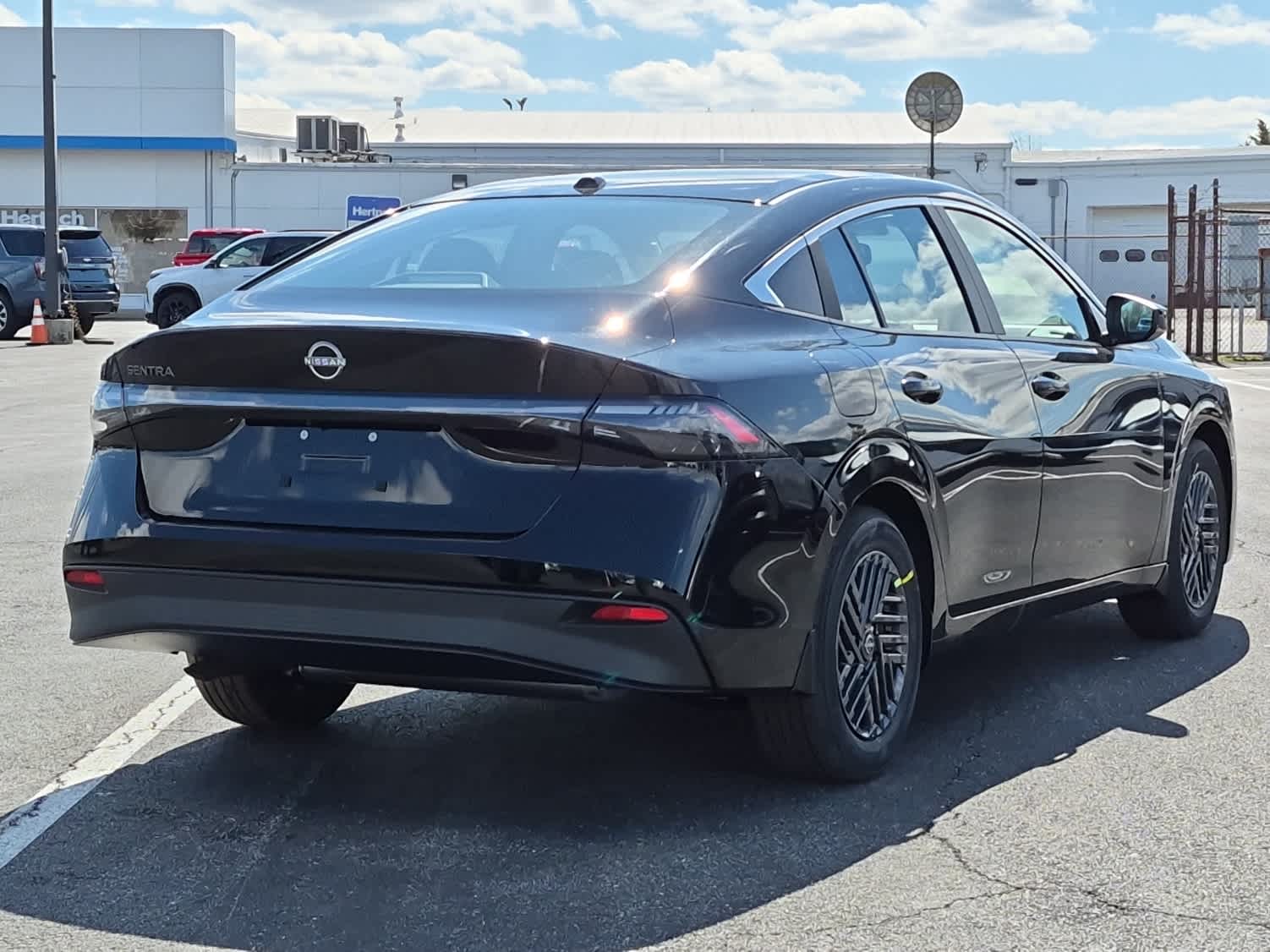 2026 Nissan Sentra SV - Super Black exterior view 3