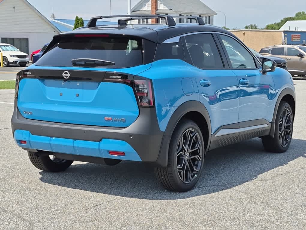 2026 Nissan Kicks SR - Arctic Ice Blue Metallic/Super Black exterior view 3