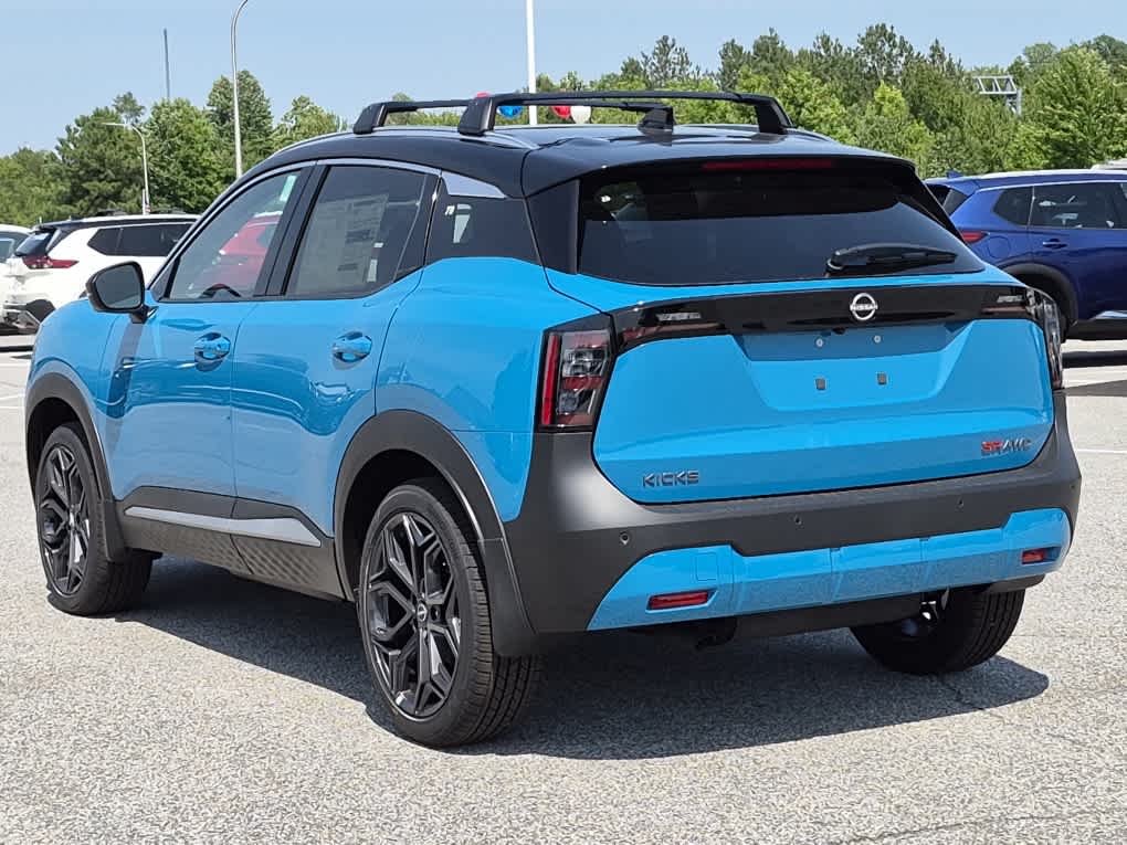 2026 Nissan Kicks SR - Arctic Ice Blue Metallic/Super Black exterior view 4