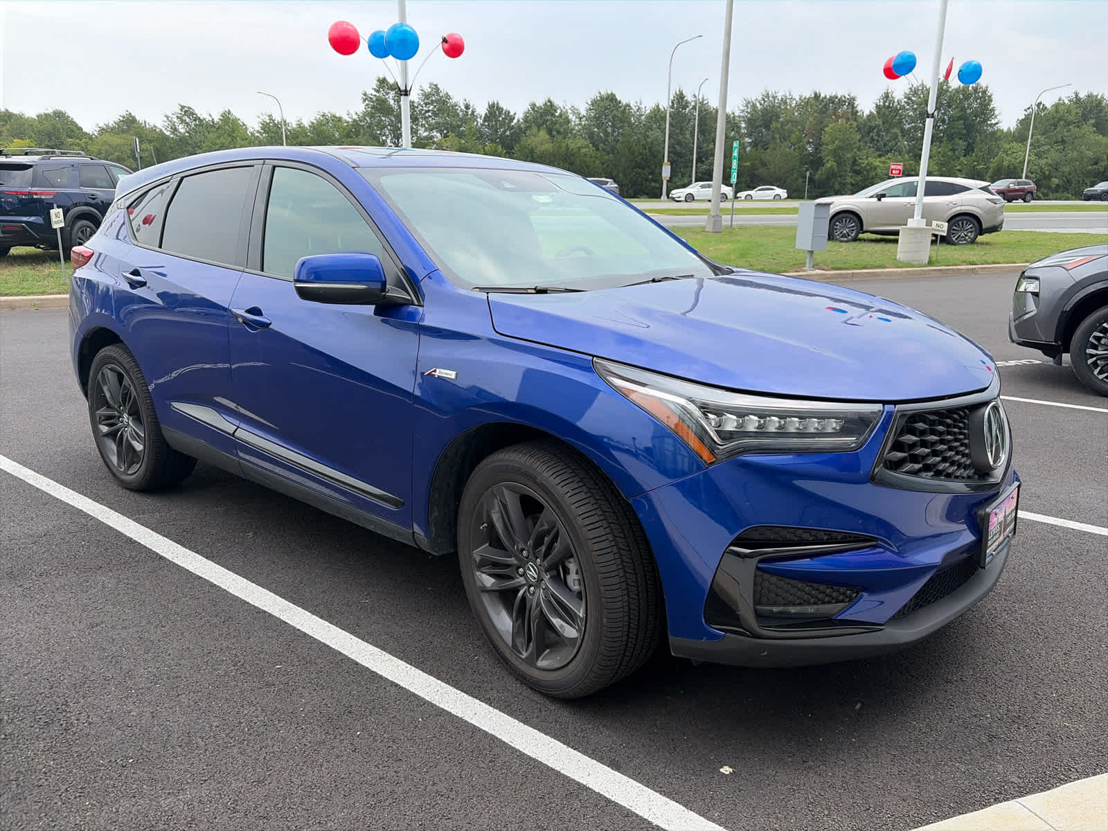 2019 Acura RDX w/A-Spec Pkg - Apex Blue Pearl exterior view 2