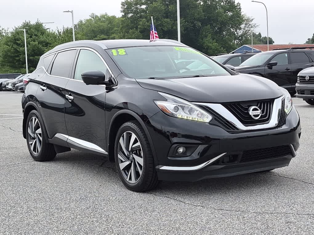 2018 Nissan Murano Platinum - Magnetic Black Metallic exterior view 2