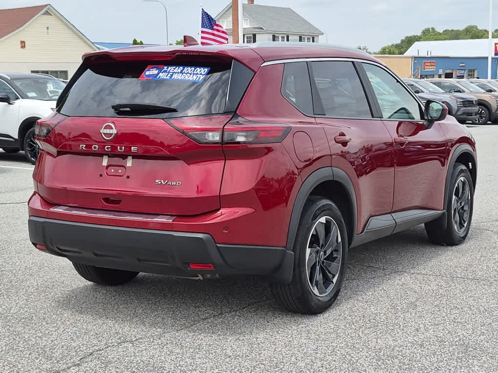 2024 Nissan Rogue SV - Scarlet Ember Tintcoat exterior view 3