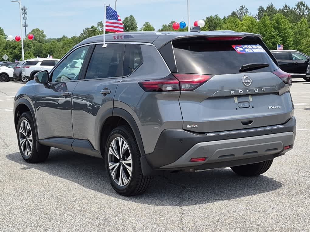 2023 Nissan Rogue SV - Gun Metallic exterior view 4