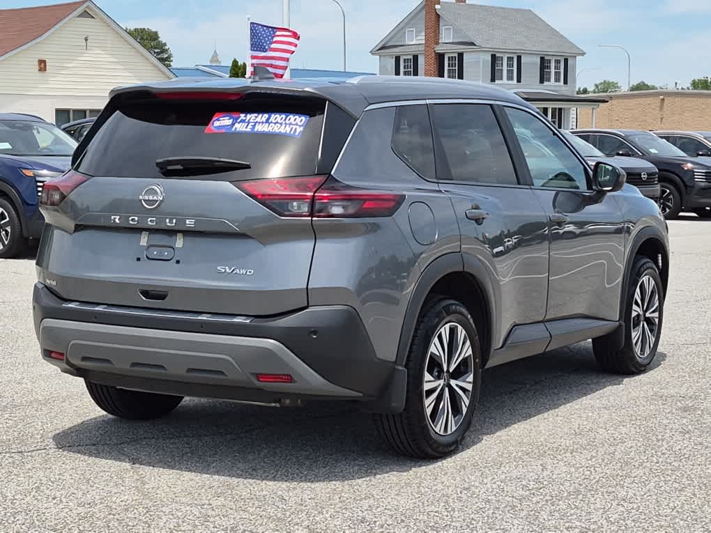 2023 Nissan Rogue SV - Gun Metallic exterior view 3