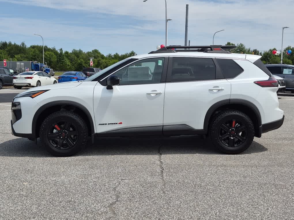 2026 Nissan Rogue Rock Creek - Everest White Pearl Tricoat exterior view 5