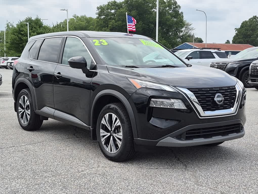 2023 Nissan Rogue SV - Super Black exterior view 2