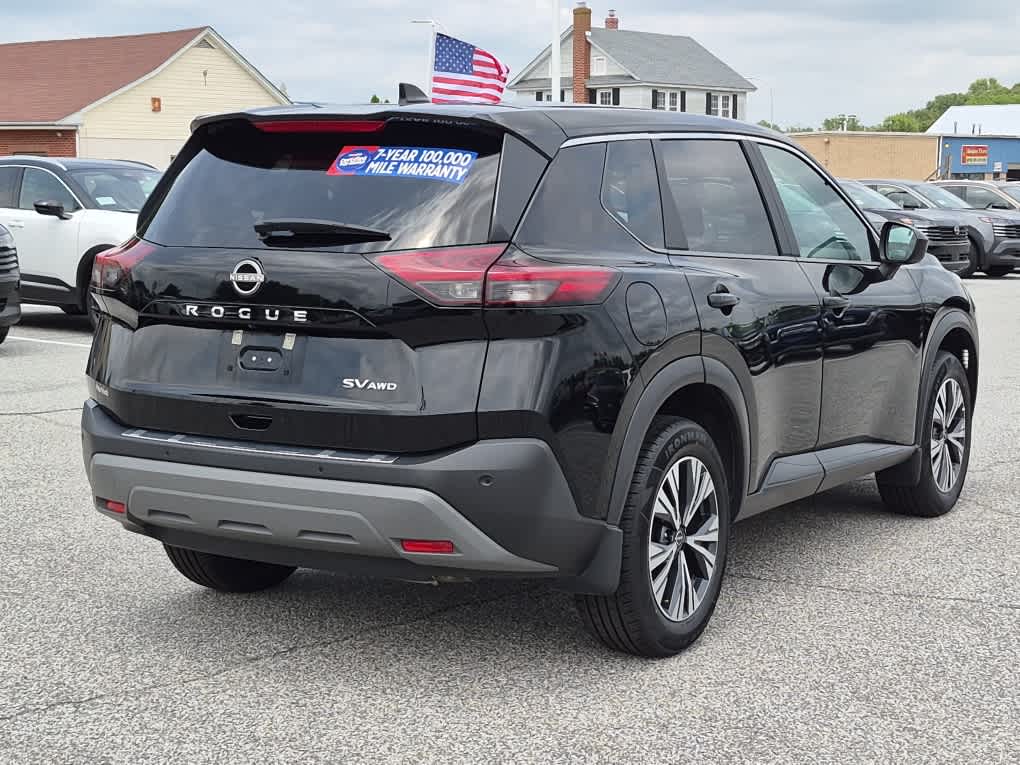 2023 Nissan Rogue SV - Super Black exterior view 3
