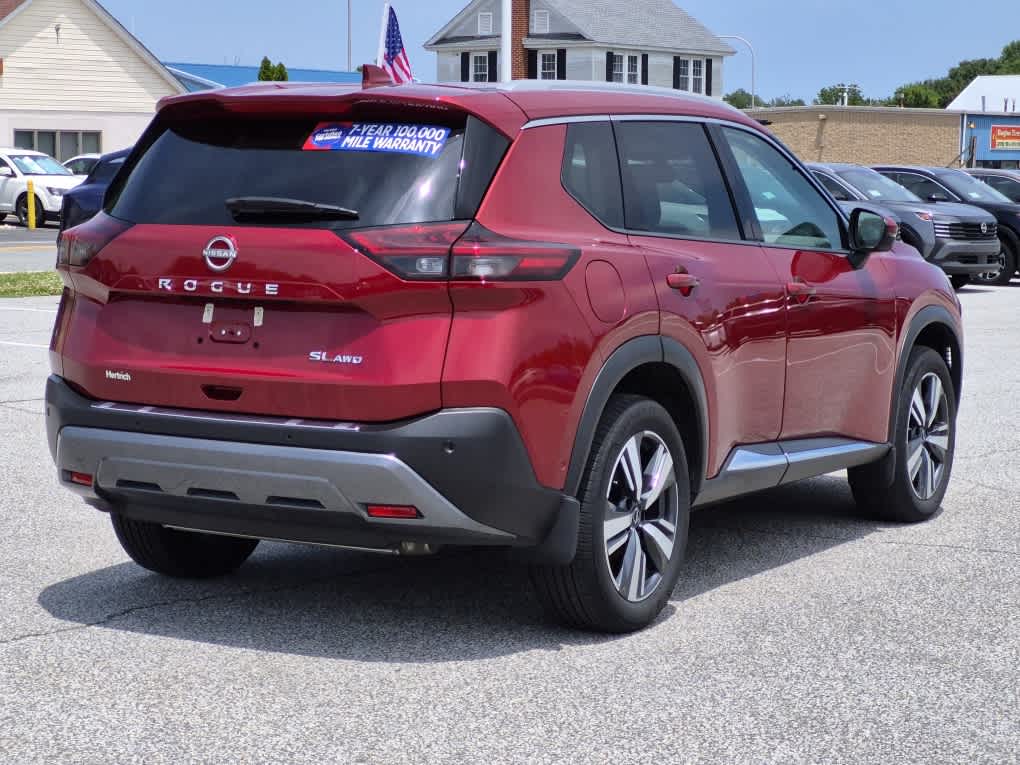 2023 Nissan Rogue SL - Scarlet Ember Tintcoat exterior view 3