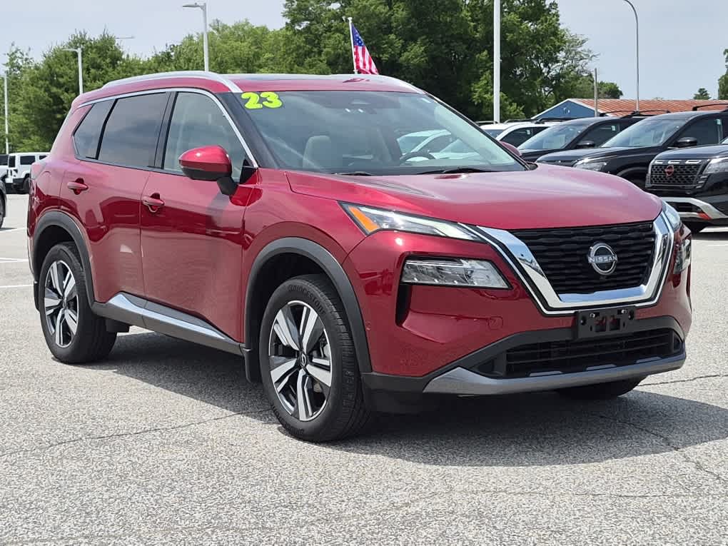 2023 Nissan Rogue SL - Scarlet Ember Tintcoat exterior view 2