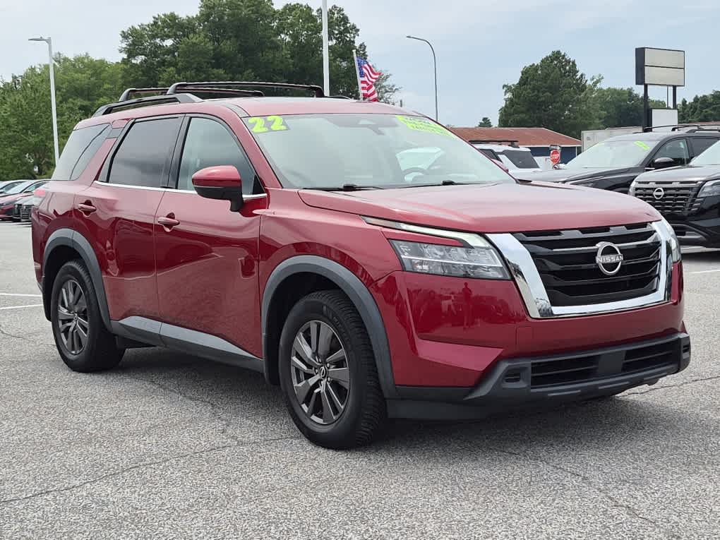 2022 Nissan Pathfinder SV - Scarlet Ember Tintcoat exterior view 2