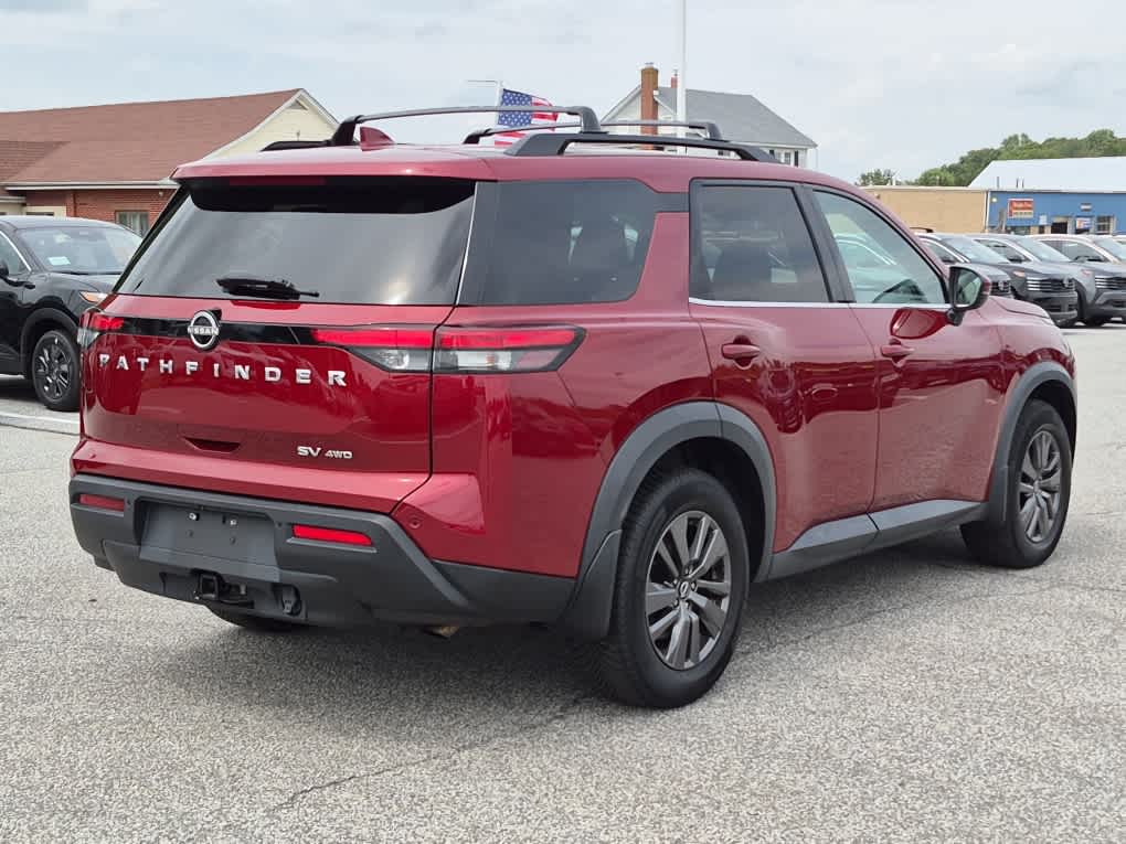 2022 Nissan Pathfinder SV - Scarlet Ember Tintcoat exterior view 3