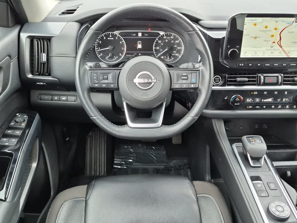 2023 Nissan Pathfinder SL - Obsidian Green Pearl/Super Black exterior view 10