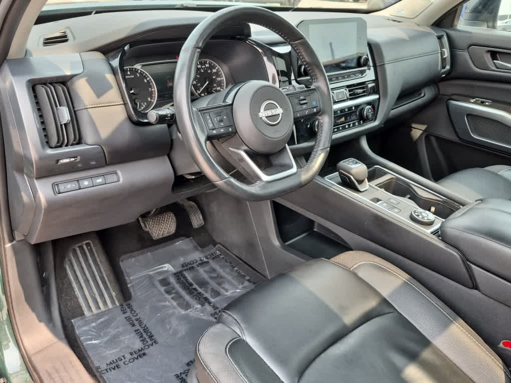 2023 Nissan Pathfinder SL - Obsidian Green Pearl/Super Black exterior view 13