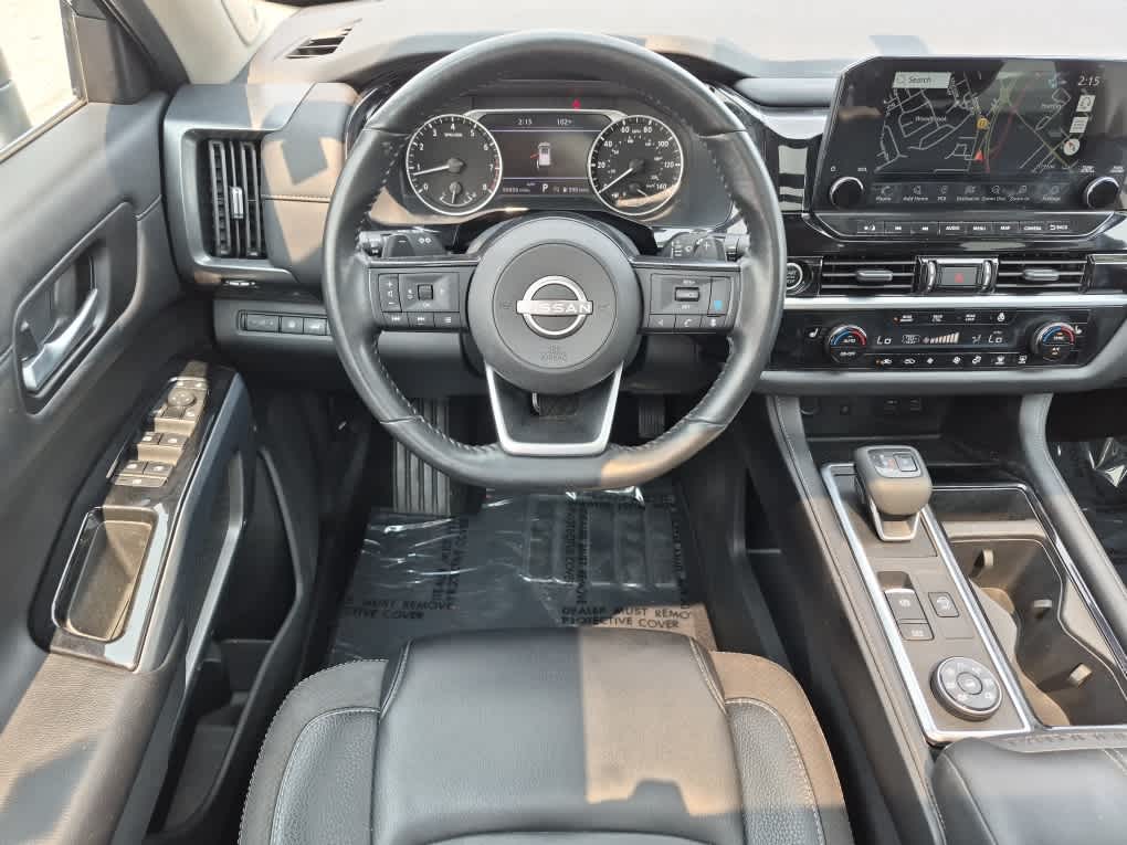 2023 Nissan Pathfinder SL - Obsidian Green Pearl/Super Black exterior view 10