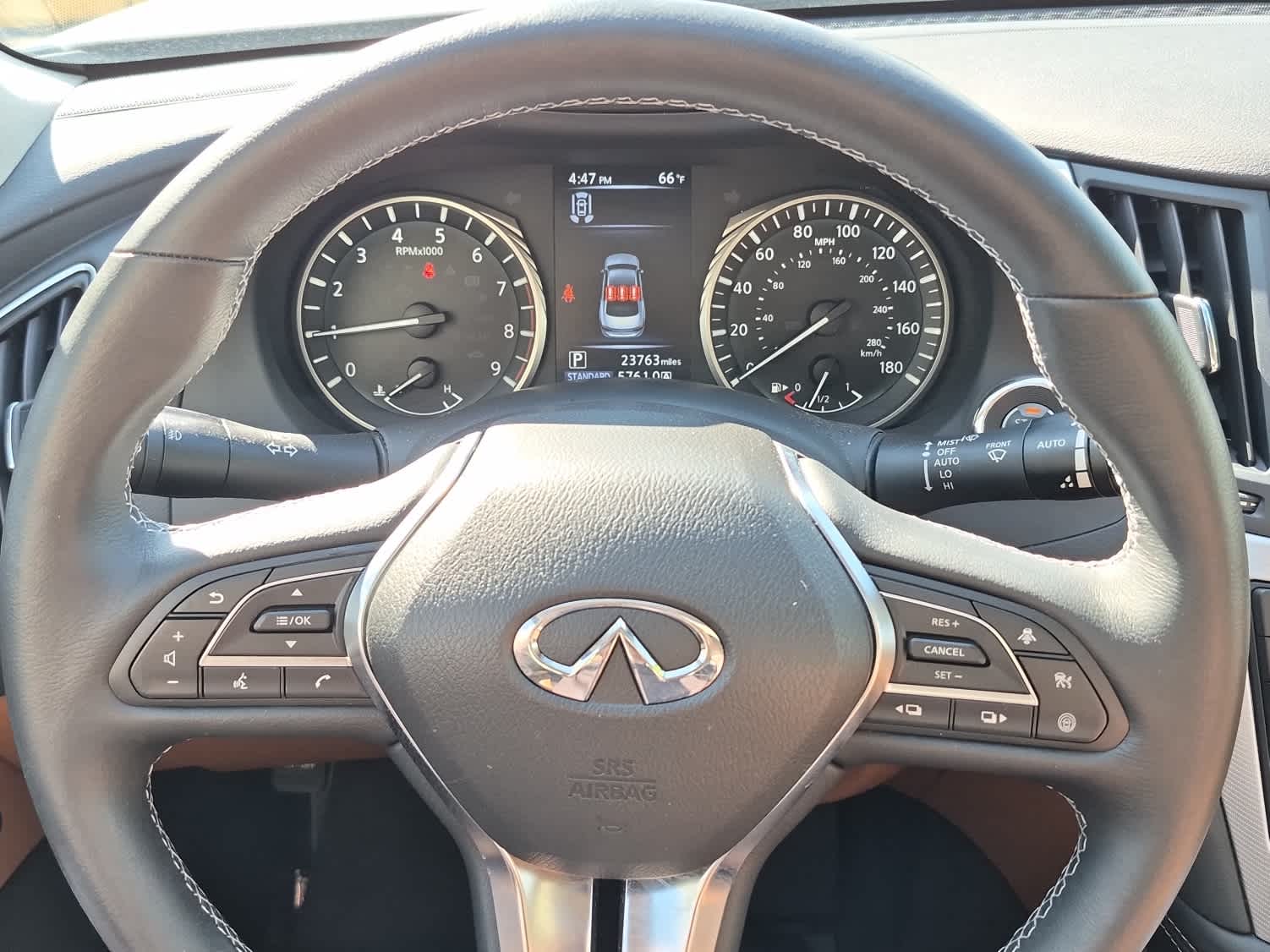 2023 INFINITI Q50 LUXE - Majestic White exterior view 16