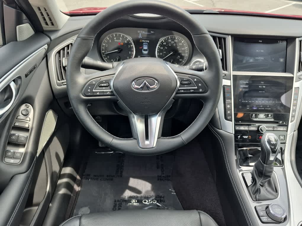 2023 INFINITI Q50 LUXE - Dynamic Sunstone Red exterior view 8