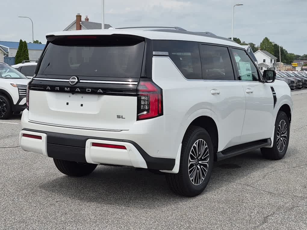 2026 Nissan Armada SL - Aspen White Tricoat exterior view 3
