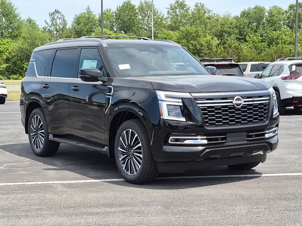 2026 Nissan Armada Platinum Reserve - Super Black exterior view 2