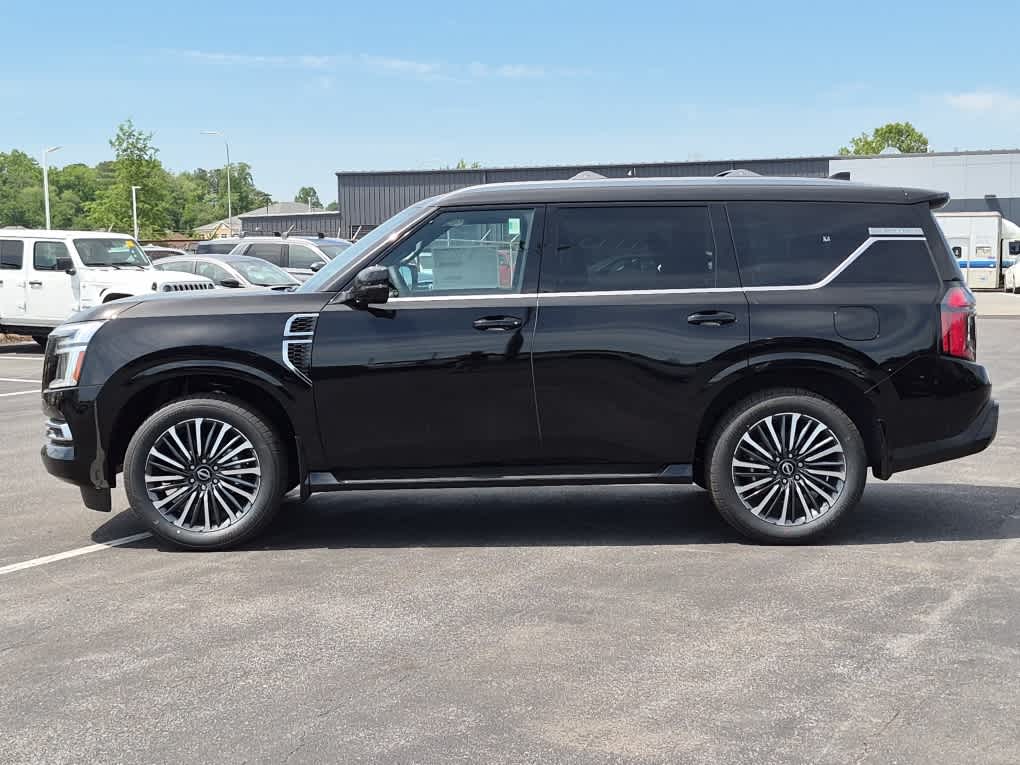 2026 Nissan Armada Platinum Reserve - Super Black exterior view 5