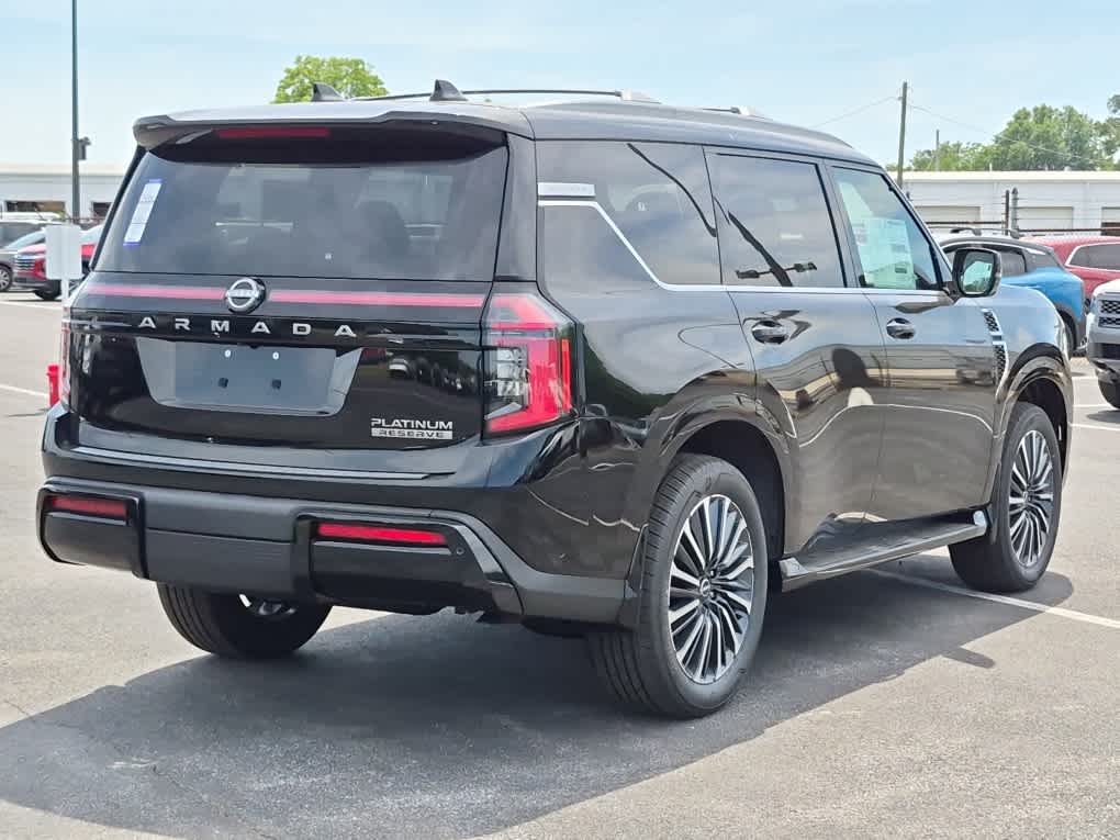 2026 Nissan Armada Platinum Reserve - Super Black exterior view 3