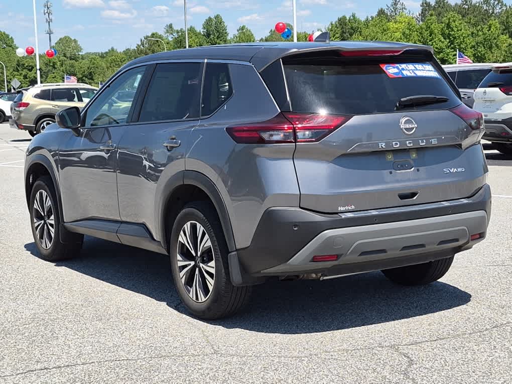 2023 Nissan Rogue SV - Gun Metallic exterior view 4