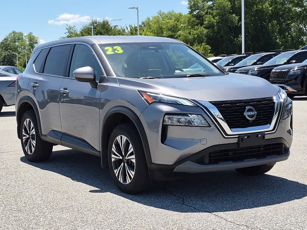 2023 Nissan Rogue SV - Gun Metallic exterior view 2