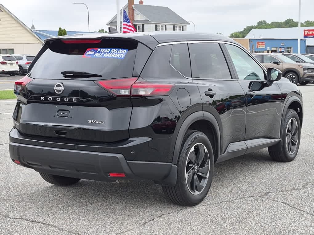 2024 Nissan Rogue SV - Super Black exterior view 3