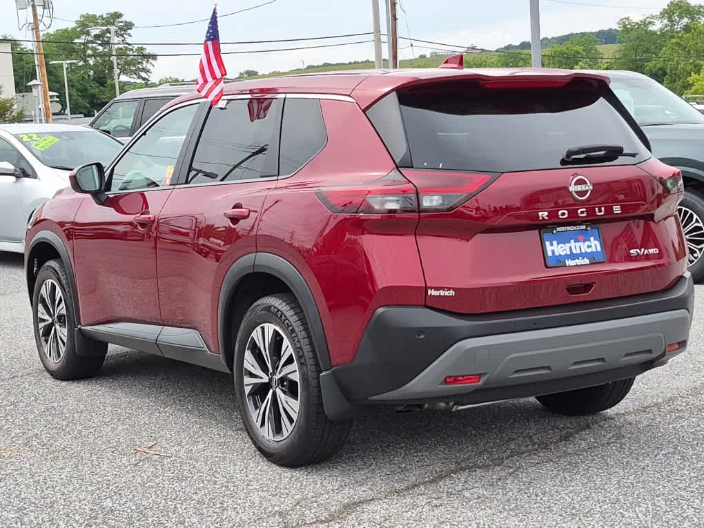 2023 Nissan Rogue SV - Scarlet Ember Tintcoat exterior view 4