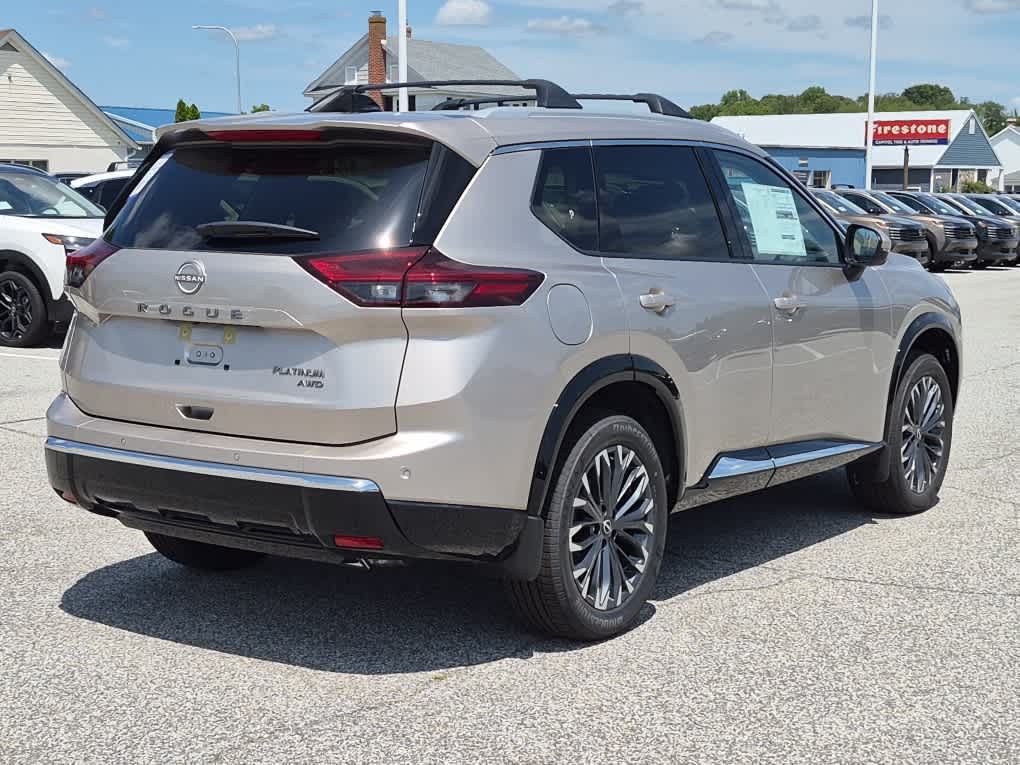 2026 Nissan Rogue Platinum - Champagne Silver Metallic exterior view 3