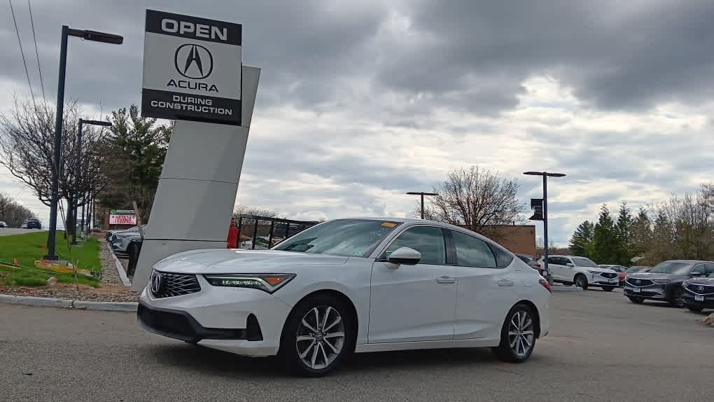 Platinum White Pearl 2023 Acura Integra FWD Sedan Front-Wheel Drive Continuously Variable Transmission