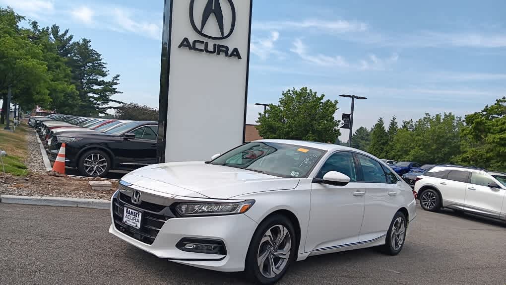 Platinum White Pearl 2020 Honda Accord Sedan Front-Wheel Drive Continuously Variable Transmission
