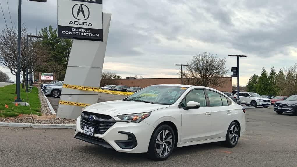 Crystal White Pearl 2024 Subaru Legacy Premium AWD Sedan All-Wheel Drive Continuously Variable Transmission