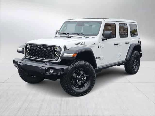 Bright White Clearcoat 2026 Jeep Wrangler Willys 4-Door 4WD SUV / Crossover Four-Wheel Drive 8-Speed Automatic