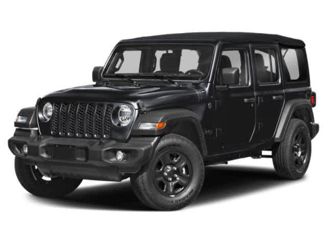 Gray (Granite Crystal Metallic Clearcoat) 2024 Jeep Wrangler Sport S 4-Door 4WD SUV / Crossover Four-Wheel Drive 8-Speed Automatic