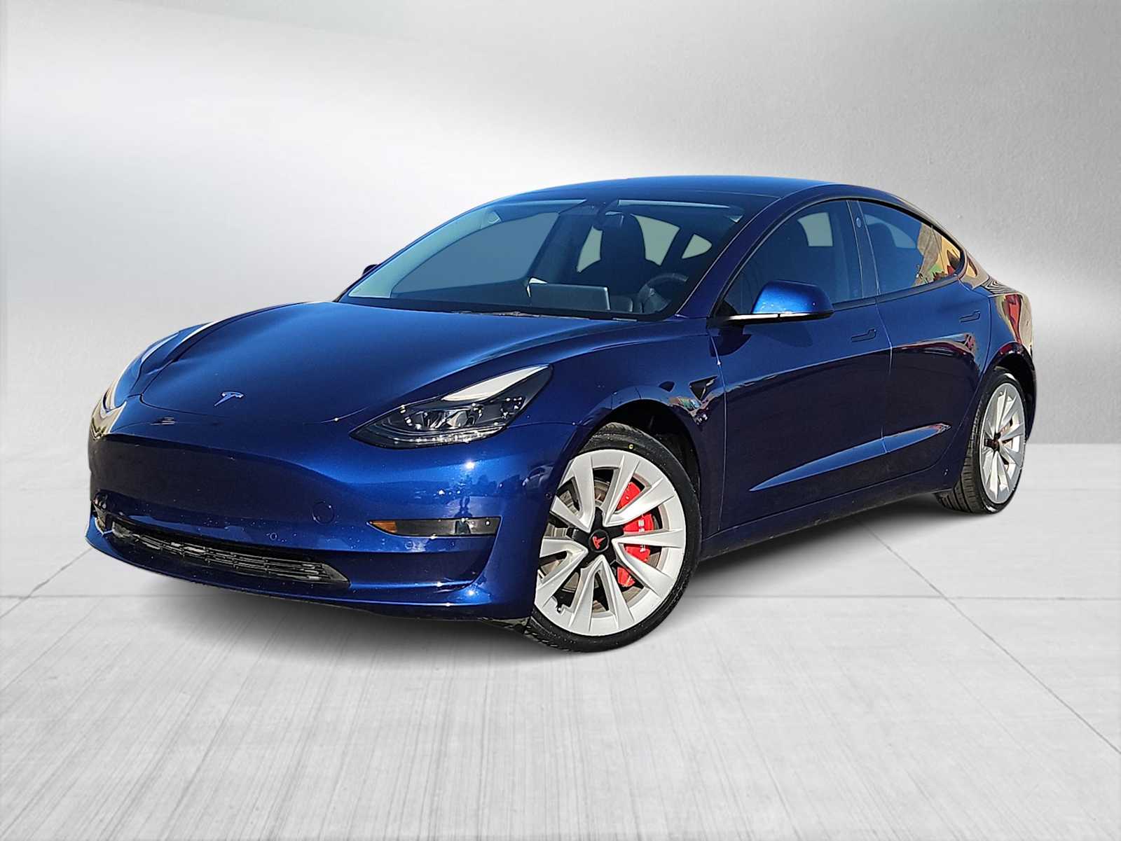 Blue 2022 Tesla Model 3 RWD Sedan Rear-Wheel Drive 1-Speed Automatic