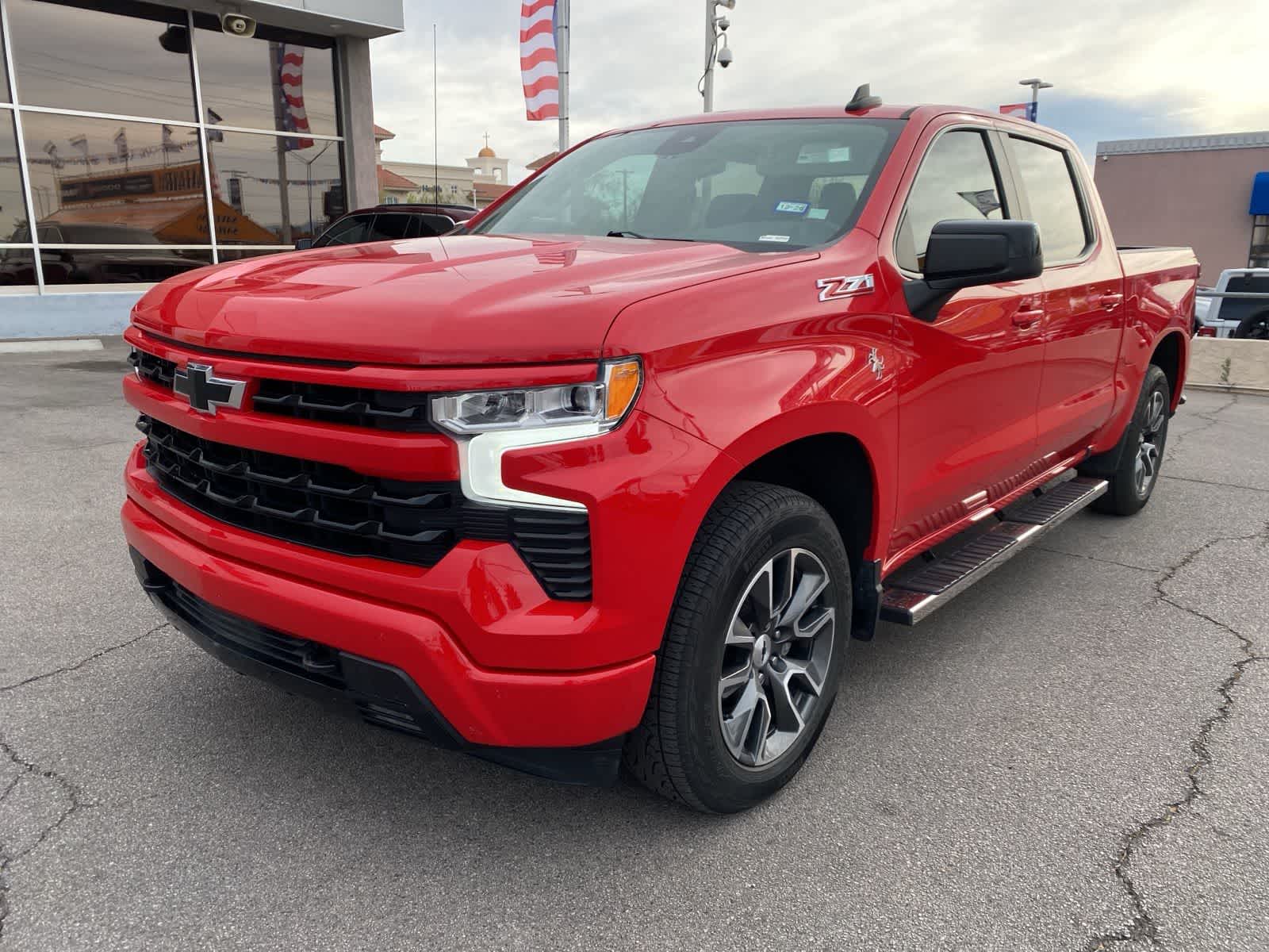 Red Hot 2022 Chevrolet Silverado 1500 RST Crew Cab 4WD Pickup Truck Four-Wheel Drive Automatic