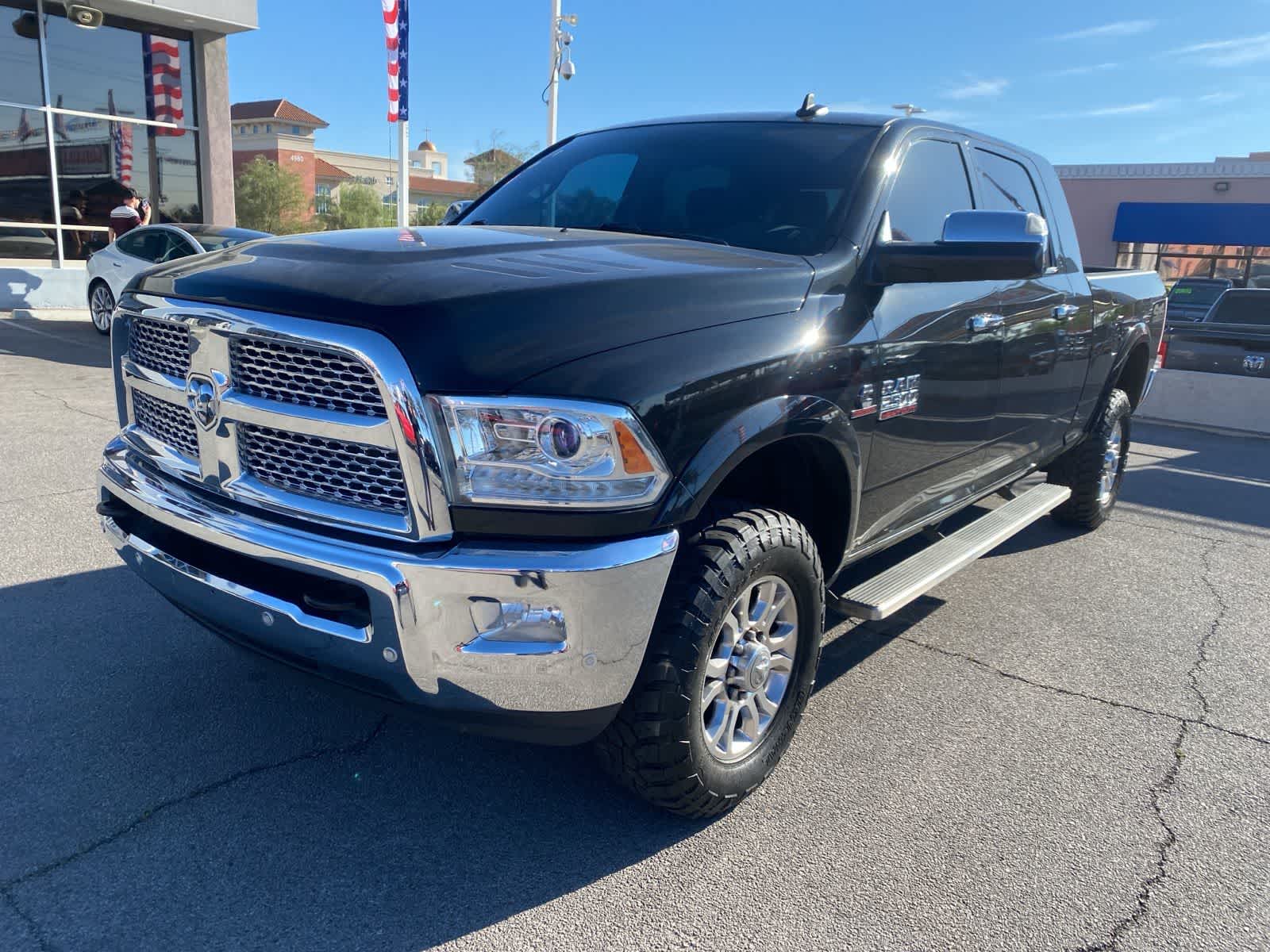 Brilliant Black Crystal Pearlcoat 2017 RAM 2500 Laramie Mega Cab 4WD Pickup Truck Four-Wheel Drive 6-Speed Automatic