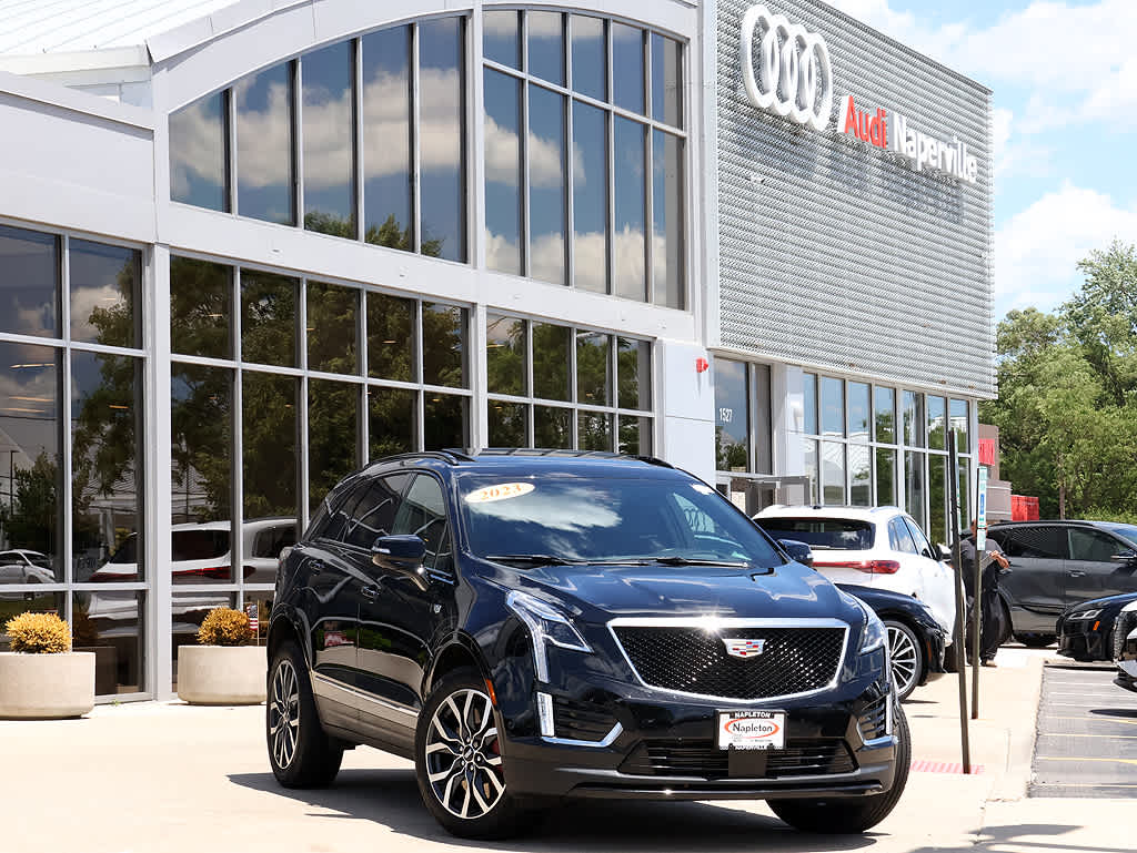 Stellar Black Metallic 2023 Cadillac XT5 Sport AWD SUV / Crossover Four-Wheel Drive 9-Speed Automatic
