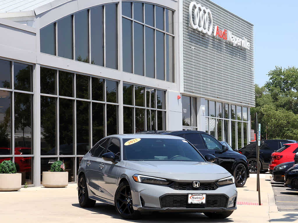 Urban Gray Pearl 2025 Honda Civic Sedan Front-Wheel Drive Continuously Variable Transmission