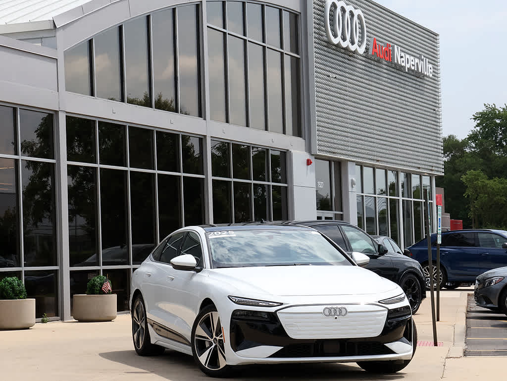 Glacier White Metallic 2025 Audi A6 e-tron Sportback Sedan All-Wheel Drive 1-Speed Automatic