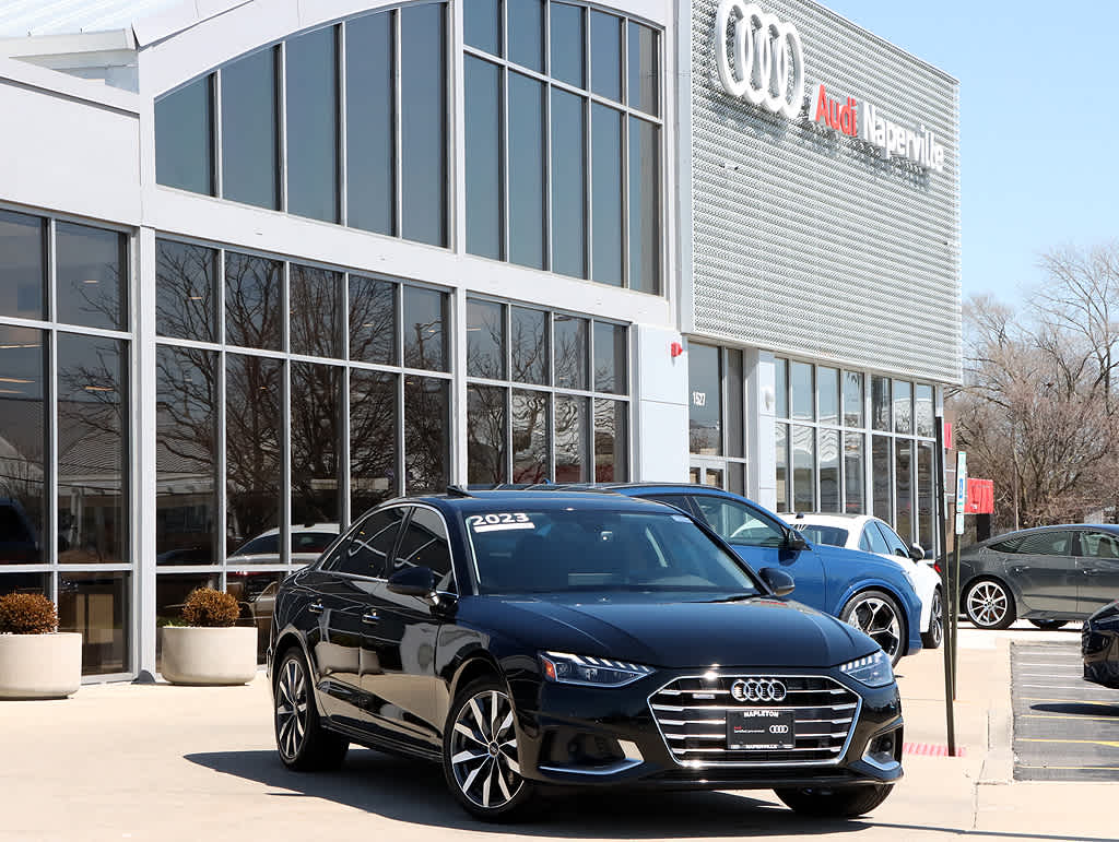 Brilliant Black 2023 Audi A4 quattro Premium 40 TFSI AWD Sedan All-Wheel Drive 7-Speed Automatic