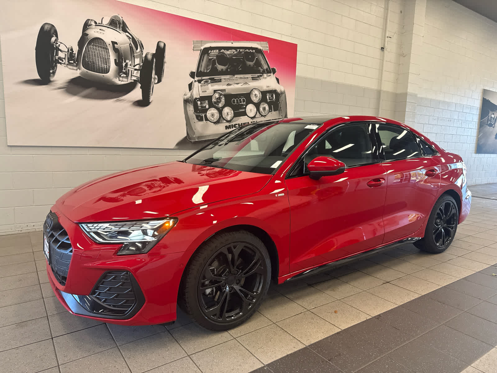 Progressive Red Metallic 2026 Audi A3 Sedan All-Wheel Drive 7-Speed Automatic