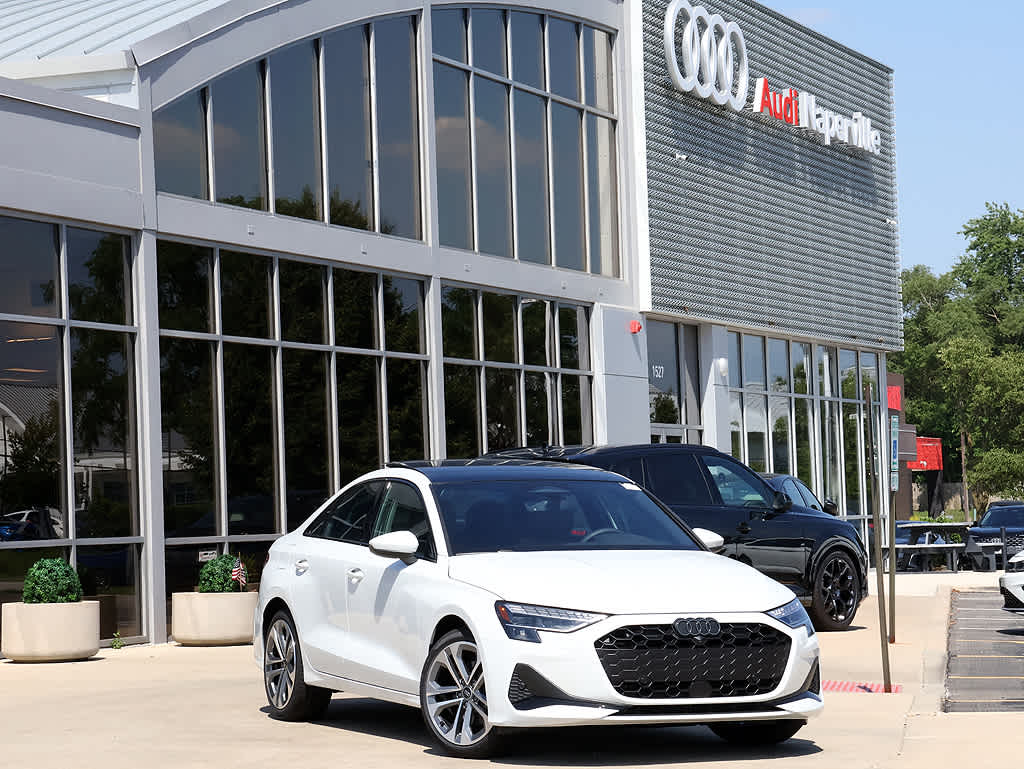 GLACIER WHITE 2026 Audi A3 Sedan All-Wheel Drive 7-Speed Automatic
