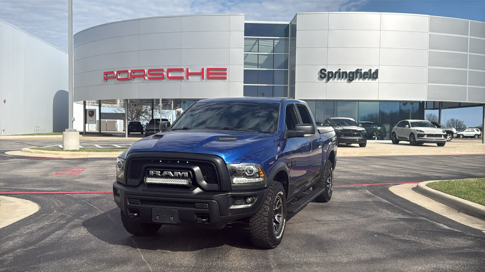 Blue Streak Pearlcoat 2018 RAM 1500 Rebel Crew Cab 4WD Pickup Truck Four-Wheel Drive 8-Speed Automatic