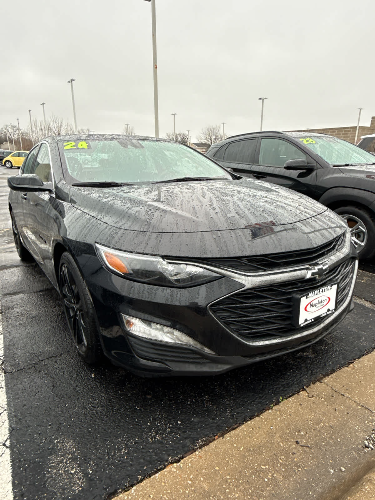 Black 2024 Chevrolet Malibu LT with 1LT FWD Sedan Front-Wheel Drive Continuously Variable Transmission