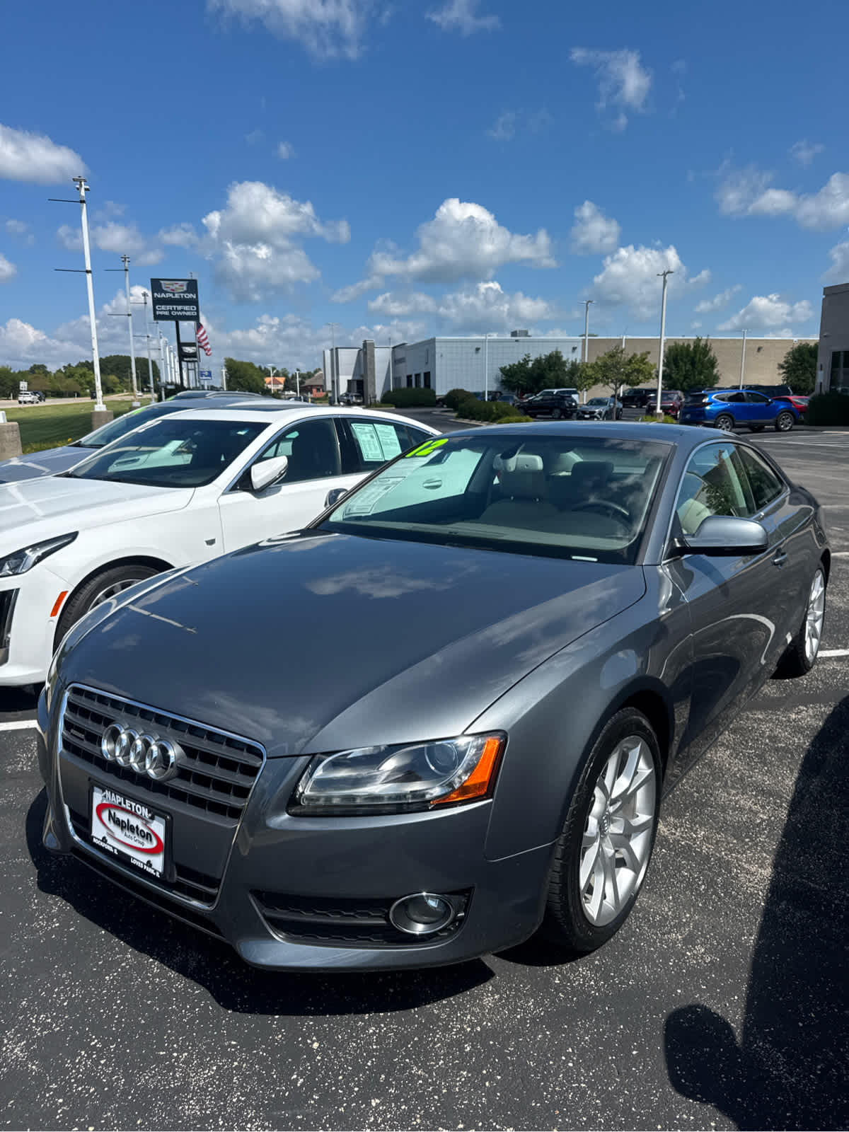 Ice Silver Metallic 2012 Audi A5 Coupe All-Wheel Drive 8-Speed Automatic